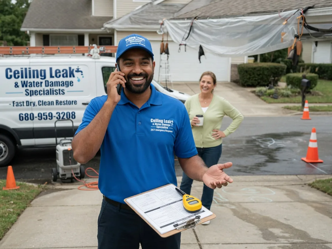 Ceiling Leak Cleanup Minburn, IA FAQs